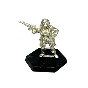OOP Metal Grenadier Style Sci-Fi Female Ganger Trenchcoat RPG Miniature 90s